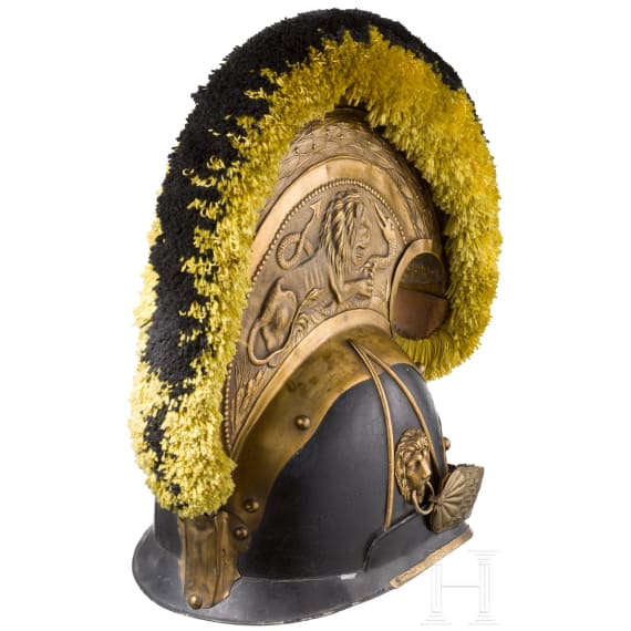 A helmet M 1836 and a cuirass for officers of the cuirassiers as a special issue
