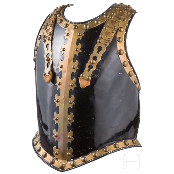 A helmet M 1836 and a cuirass for officers of the cuirassiers as a special issue