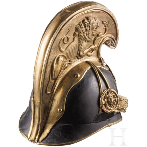 A helmet M 1850 for officers of the dragoons