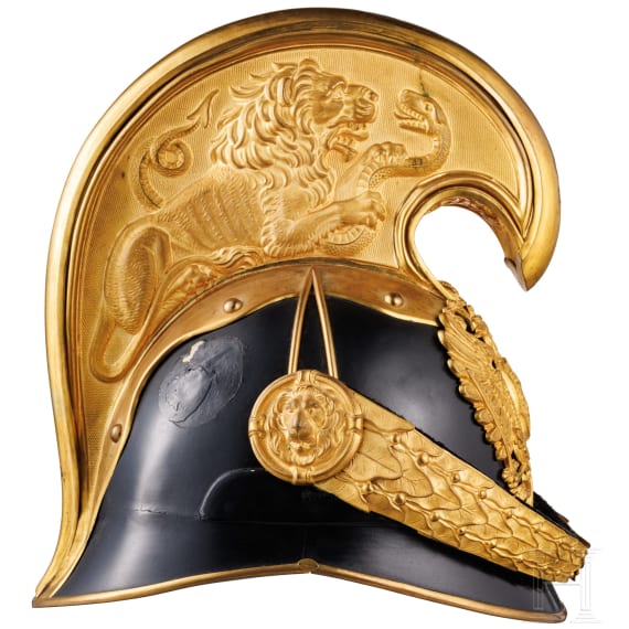 A helmet M 1850 for officers of the dragoons