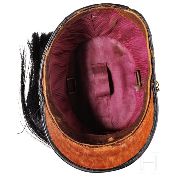 A shako for subaltern officers of the k.u.k. Artillery, circa 1900