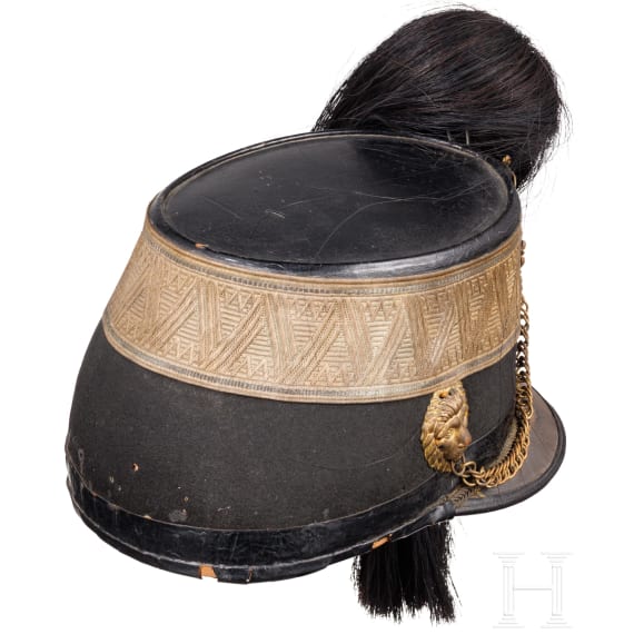 A shako for subaltern officers of the k.u.k. Artillery, circa 1900