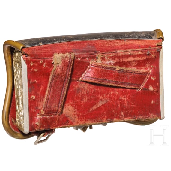 A cartouche box for officers of the mounted troops, circa 1900