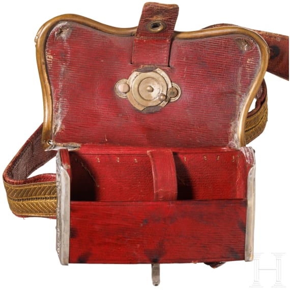 A cartouche box and bandolier for officers of the mounted troops