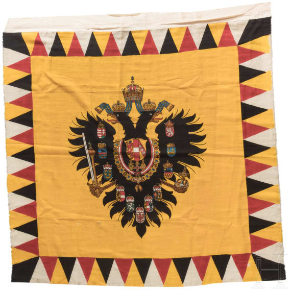 An Imperial Austrian flag, circa 1910