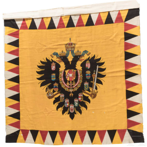 An Imperial Austrian flag, circa 1910