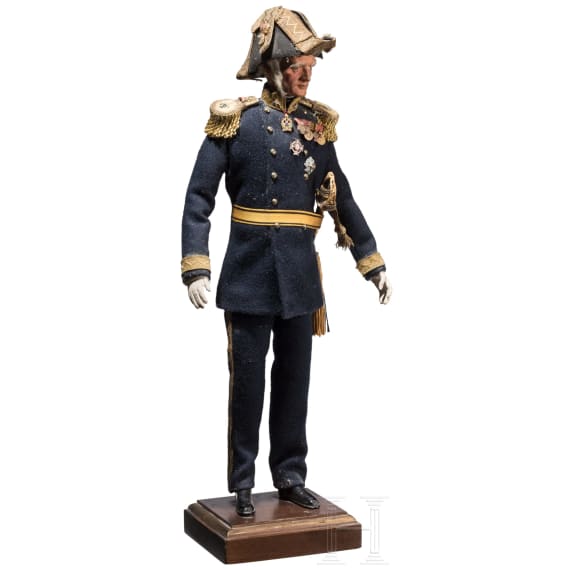 A puppet of Admiral Tegetthoff by Prof. Helmut Krauhs (1912 Kosice - 1995 Vienna), circa 1970