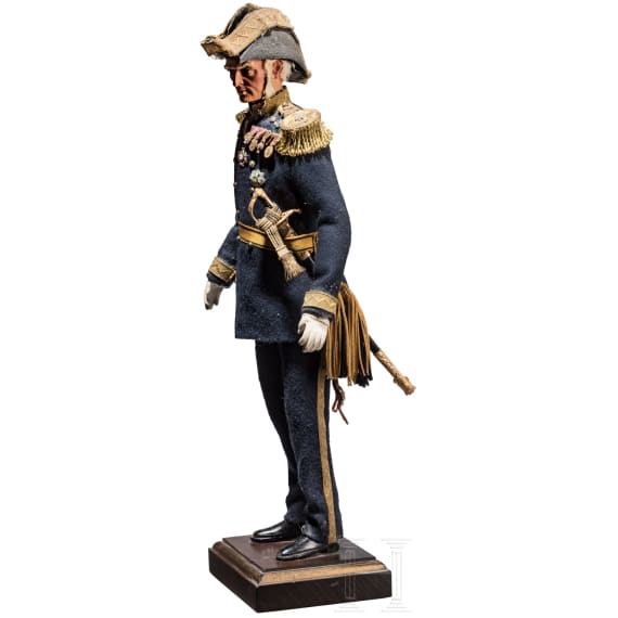 A puppet of Admiral Tegetthoff by Prof. Helmut Krauhs (1912 Kosice - 1995 Vienna), circa 1970