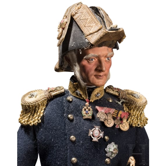 A puppet of Admiral Tegetthoff by Prof. Helmut Krauhs (1912 Kosice - 1995 Vienna), circa 1970