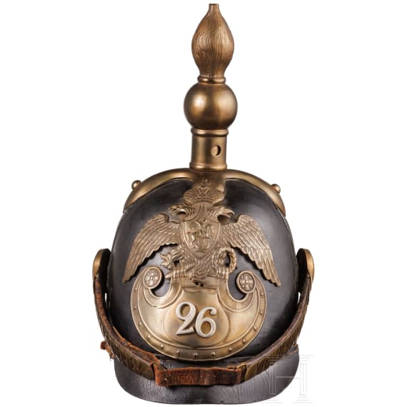 A Russian helmet M 1844 for men of the 26th Mogilev Infantry Regiment, circa 1850