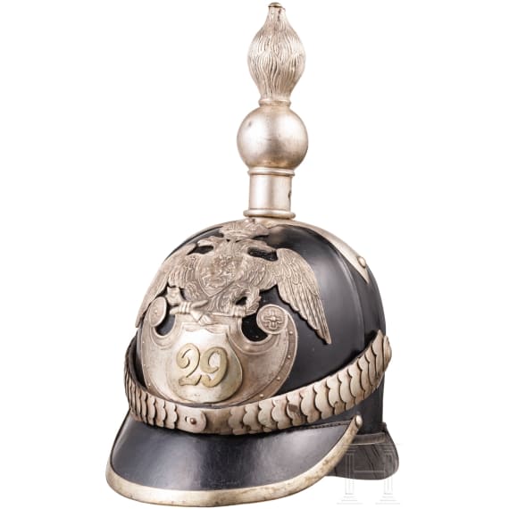 A Russian helmet M 1844 for officers of the 29th Infantry Regiment, circa 1850