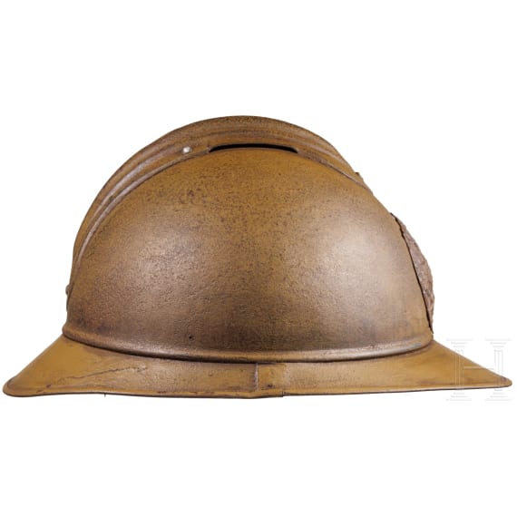 A Russian steel helmet M 1916 (Adrian) of the infantry, World War I