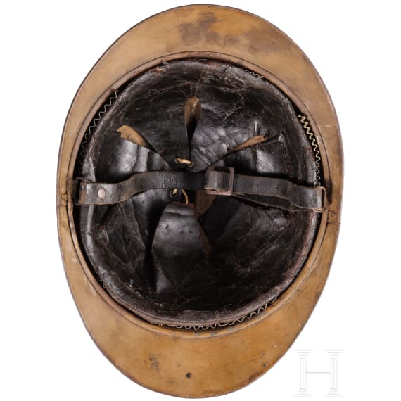 A Russian steel helmet M 1916 (Adrian) of the infantry, World War I