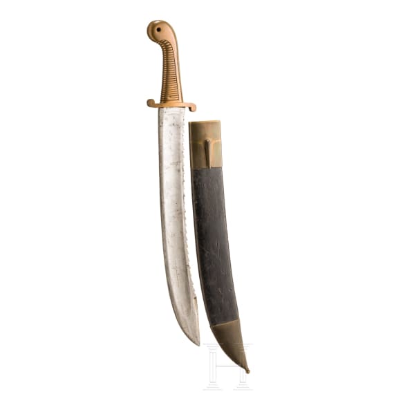 A heavy pioneer fascine knife, dated 1826