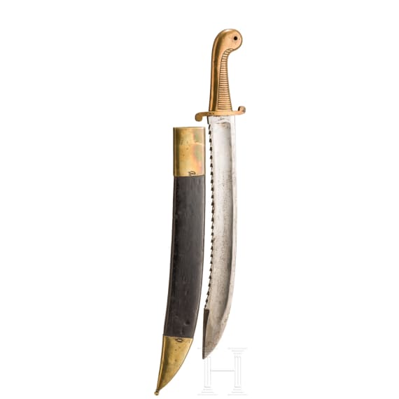 A heavy pioneer fascine knife, dated 1826