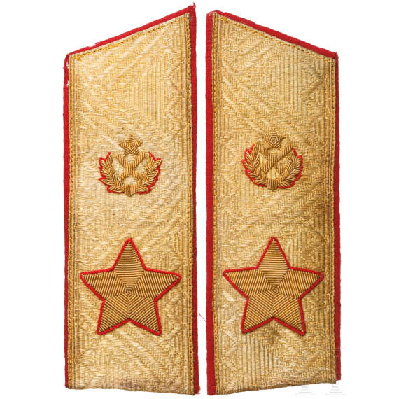 A pair of Soviet shoulder boards for a Marshal, circa 1989