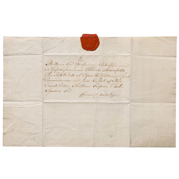 Crown Prince Adolf Frederick and King Gustav III of Sweden - two autographs, 1748 and 1777