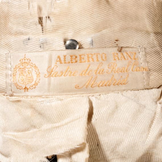 A tailcoat and trousers of an official in the Kingdom of Spain, circa 1920