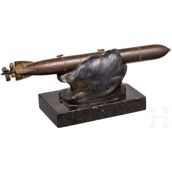 A torpedo as a table decoration