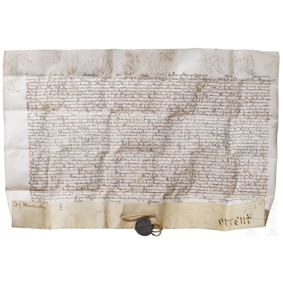 Pope Clemens XII (1652 - 1740) - a papal bulla, dated January 15, 1736