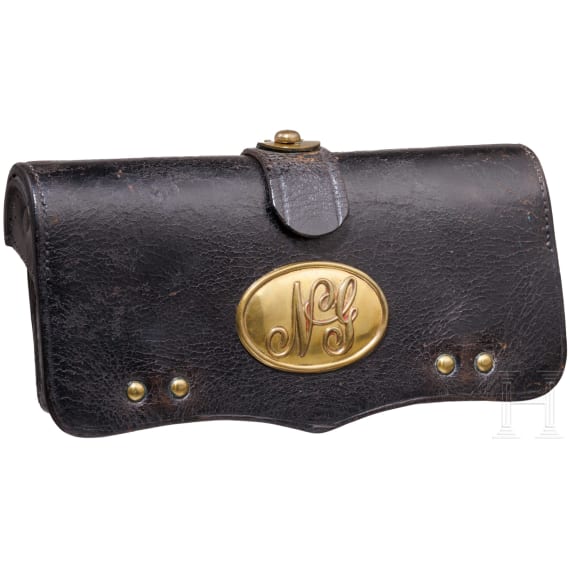 A cartouche box for enlisted men, New York, dated 1878