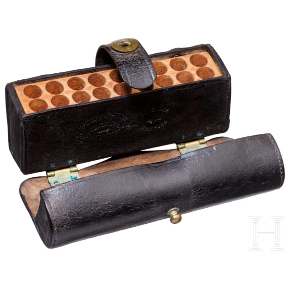 A cartouche box for enlisted men, New York, dated 1878