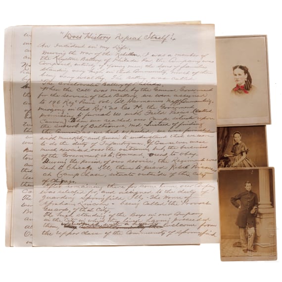 American Civil War - a report of Private Edward Tindall of the Keystone Battery of Philadelphia