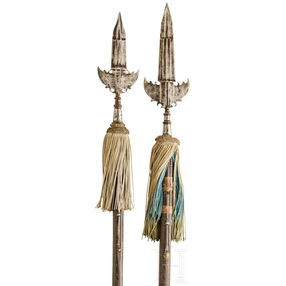 Two German spontoons, 18th century