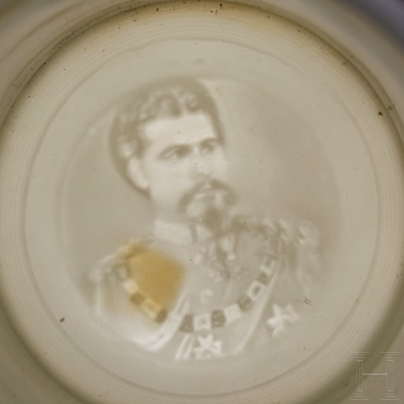 Two regimental stein mugs of the Royal Bavarian Cavalry, one of the 1st Pioneer Btl. (earthenware) and one of the Artillery, 1892 - 1914