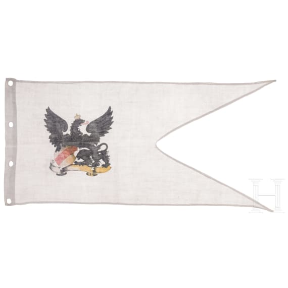 A lance flag and a book for military trainees, circa 1900