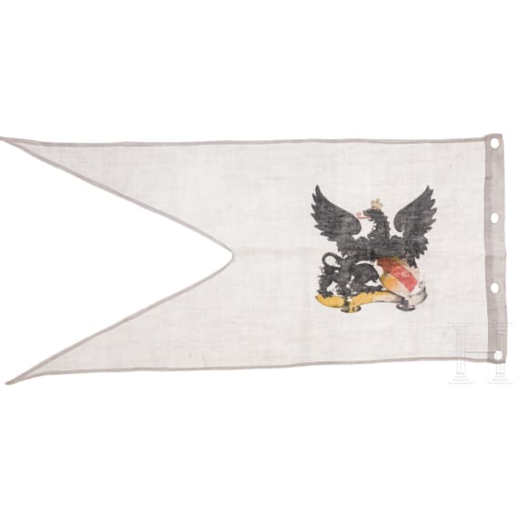 A lance flag and a book for military trainees, circa 1900