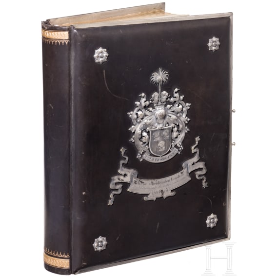 District Administrator Dr. Georg von Borries - a magnificent photo album for his farewell, Herford, 1902