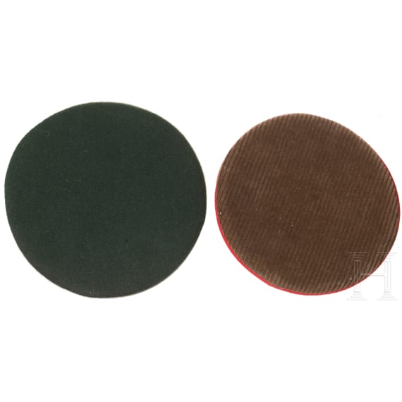 Two miniature caps