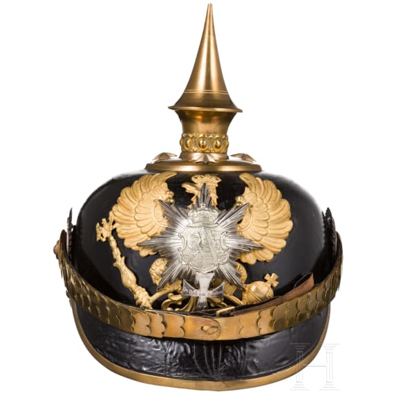 A helmet for officers of the Anhalt Infantry Regiment No. 93, circa 1900