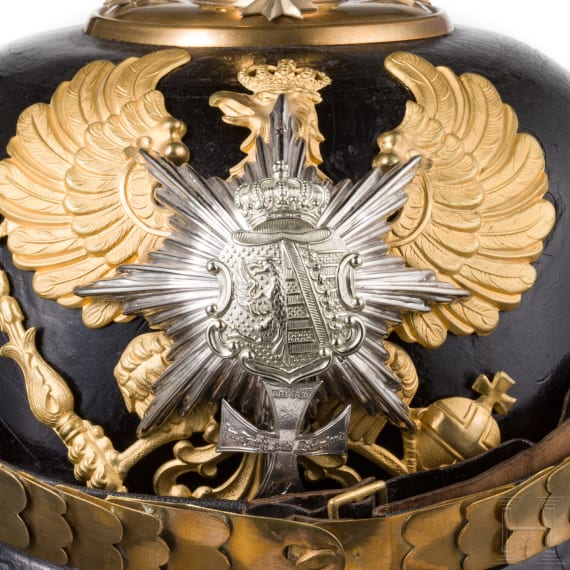 A helmet for officers of the Anhalt Infantry Regiment No. 93, circa 1900