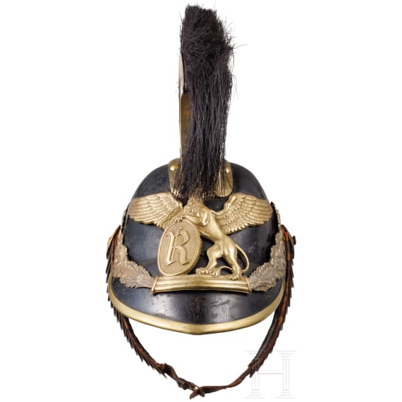 A crest helmet for members of the Rastatt civic guard, circa 1840