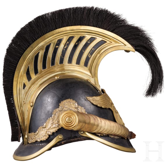 A crest helmet for members of the Rastatt civic guard, circa 1840