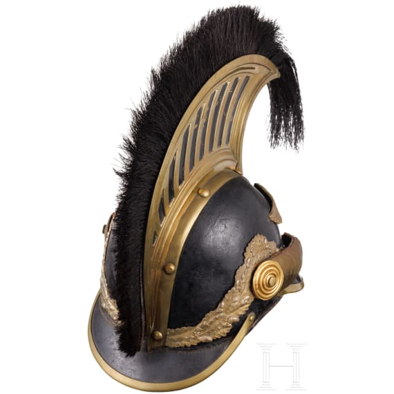 A crest helmet for members of the Rastatt civic guard, circa 1840
