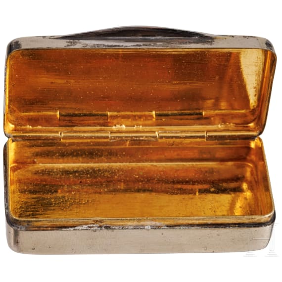 King Ludwig II of Bavaria - a silver pillbox