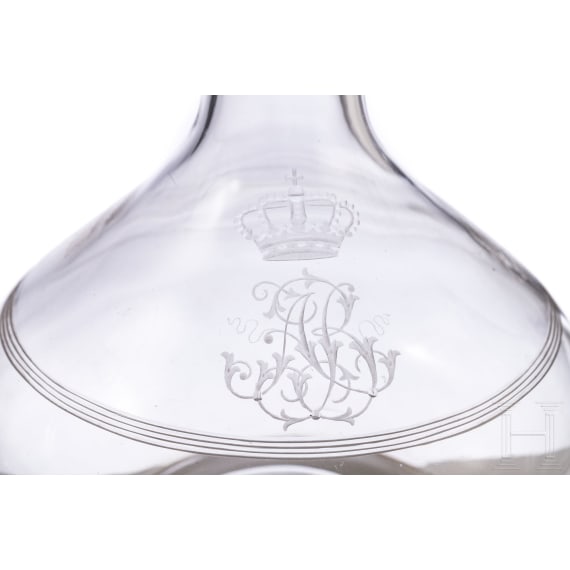 Prince and Princess Alfons von Bayern (1862 - 1933) - three spirits carafes