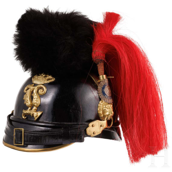 Raupenhelm M 1868 f&uuml;r Offiziere der Feldartillerie
