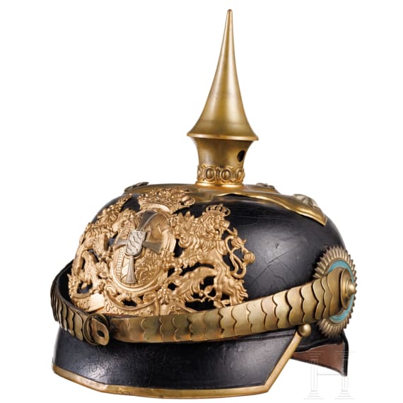 Helm M 1886 f&uuml;r Reserveoffiziere der berittenen Truppen, um 1900