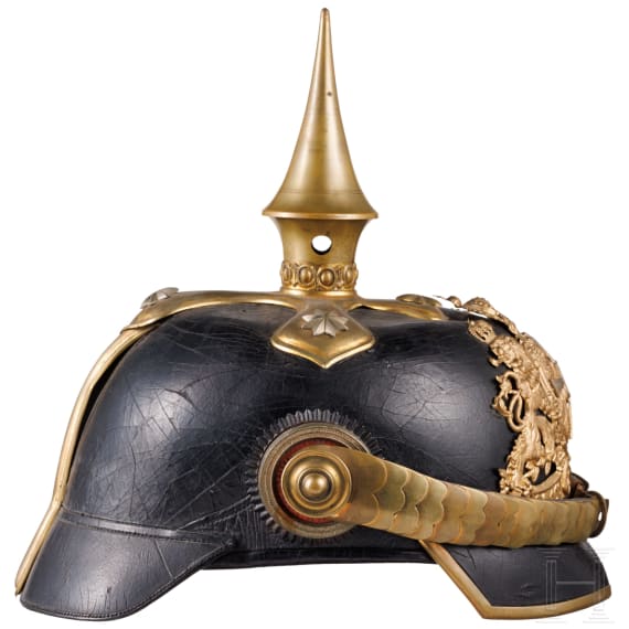 Helm M 1886 f&uuml;r Reserveoffiziere der berittenen Truppen, um 1900