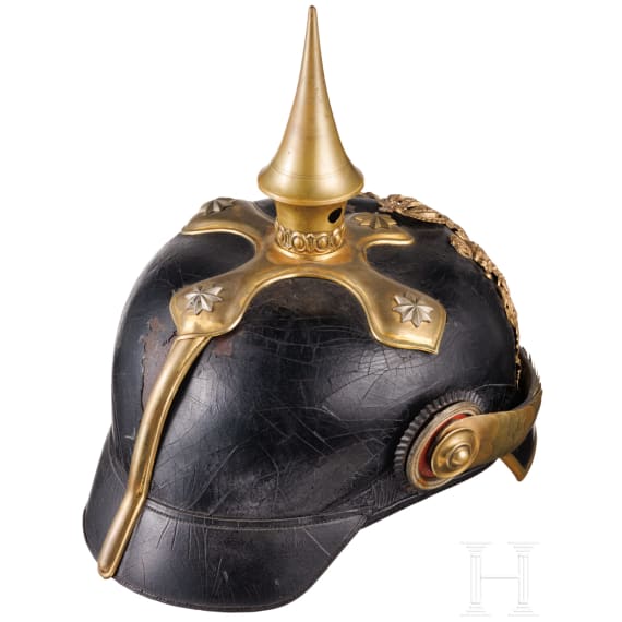Helm M 1886 f&uuml;r Reserveoffiziere der berittenen Truppen, um 1900