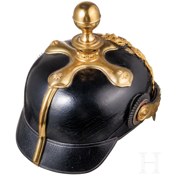 Helm M 1886 f&uuml;r Reserveoffiziere der Fu&szlig;artillerie