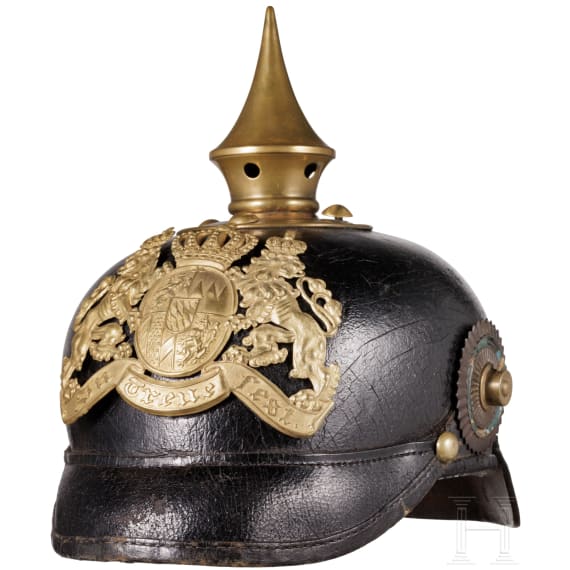 Helm f&uuml;r Mannschaften der bayerischen Infanterie, um 1900