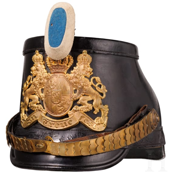 Tschako M 1895 eines Einj&auml;hrigfreiwilligen der J&auml;ger