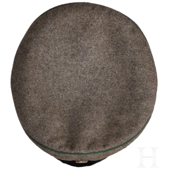 Feldgraue Dienstm&uuml;tze M 1908 f&uuml;r Offiziere der J&auml;ger im Alpenkorps