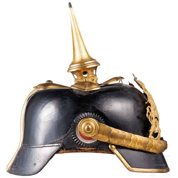 Helm f&uuml;r Mannschaften der Feldartillerie, um 1900