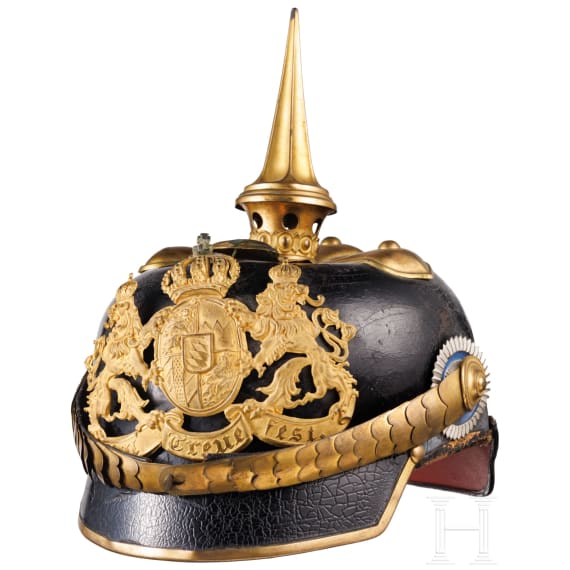 Helm f&uuml;r Mannschaften der Feldartillerie, um 1900